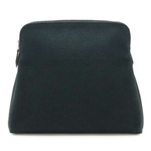 HERMES Black Leather Pouch